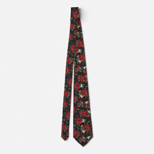Schöne Rose Neck Tie Krawatte (Rückseite)