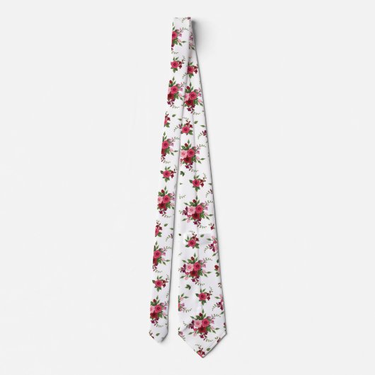 Schöne Rose Neck Tie Krawatte (Rückseite)