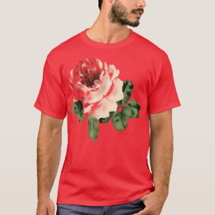 Schöne Rose, Niedliche grafische Aquarell-Blume T-Shirt