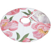 Schöne Rose Polyester Weihnachtsbaumdecke (Schrägansicht)