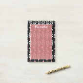 Schöne Rose Post-it Klebezettel (Auf Schreibtisch)