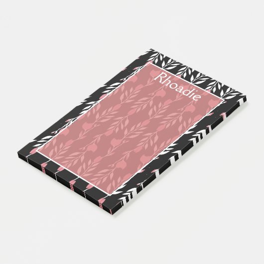 Schöne Rose Post-it Klebezettel (angewinkelt)