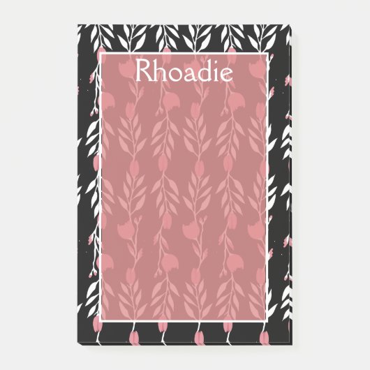 Schöne Rose Post-it Klebezettel (Vorderseite)