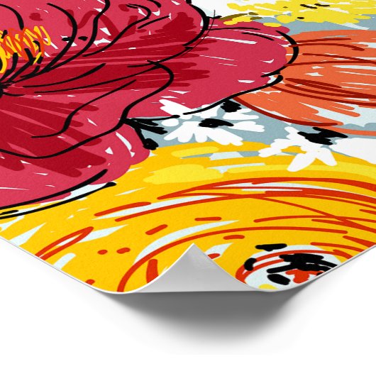 Schöne Rose Poster (Ecke)