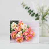 Schöne Rose Postkarte (Stehend Vorderseite)