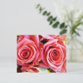Schöne Rose Postkarte (Stehend Vorderseite)