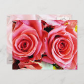 Schöne Rose Postkarte (Vorne/Hinten)