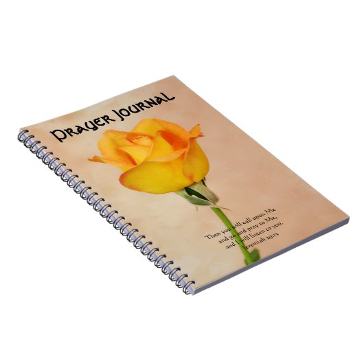 Schöne Rose Prayer Journal-Notebook Notizblock (Rechte Seite)