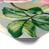 Schöne Rose Rosa 8.5x11 Poster ungerahmt (Ecke)