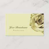 Schöne Rose Schlicht Pastel Beige Einfach Visitenkarte (Vorderseite)