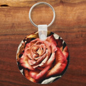 Schöne Rose Schlüsselanhänger (Vorderseite)