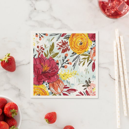 Schöne Rose Serviette (Beispiel)