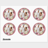 Schöne Rose Spray Wedding Foto Sticker (Blatt)