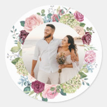 Schöne Rose Spray Wedding Foto Sticker