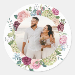 Schöne Rose Spray Wedding Foto Sticker