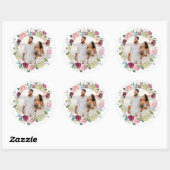 Schöne Rose Spray Wedding Foto Sticker (Blatt)