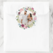 Schöne Rose Spray Wedding Foto Sticker (Tasche)