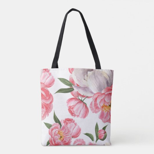 Schöne Rose Tasche (Rückseite)