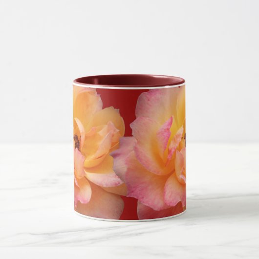 Schöne Rose Tasse (Zentrum)