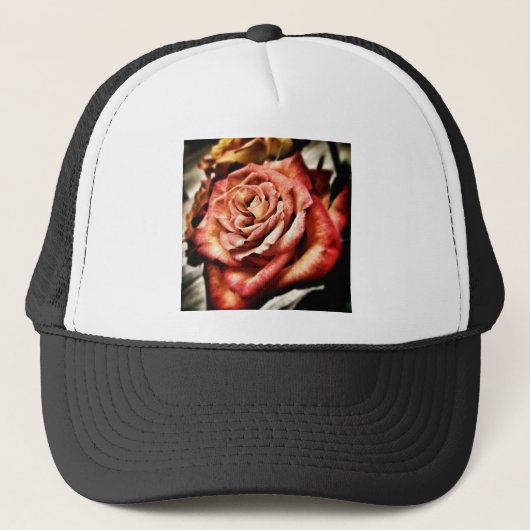 Schöne Rose Truckerkappe (Vorderseite)