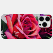 Schöne Rose und benutzerdefinierter Text Case-Mate iPhone Hülle (Rückseite (Horizontal))