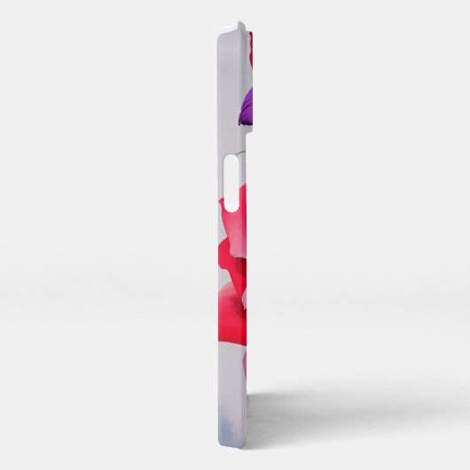 Schöne Rose und benutzerdefinierter Text iPhone Hülle (Rechte Seite)