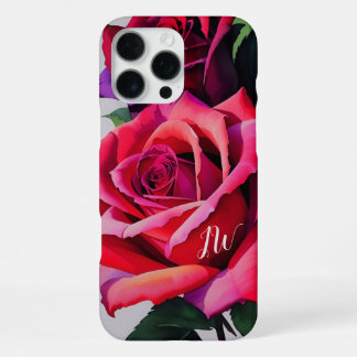 Schöne Rose und benutzerdefinierter Text iPhone 16 Pro Max Hülle