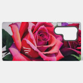 Schöne Rose und benutzerdefinierter Text Samsung Galaxy Hülle (Rückseite (Horizontal))