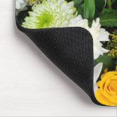 Schöne Rose und Lilien Mousepad (Ecke)