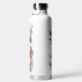 Schöne Rose und Schmetterling Trinkflasche (Rechts)