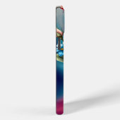 Schöne Rose und Schmetterlinge Case-Mate iPhone Hülle (Rückseite / Rechts)