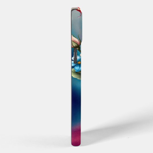 Schöne Rose und Schmetterlinge Case-Mate iPhone Hülle (Rückseite / Rechts)