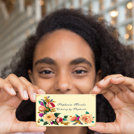 Schöne Rose Vintager Stil Visitenkarte