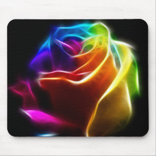 Schöne Rose von Farben 1 Mousepad