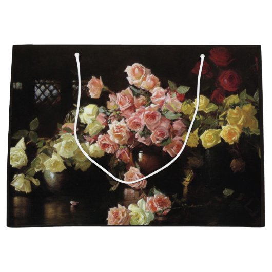 Schöne Rose (von Joseph DeCamp) Große Geschenktüte (Vorderseite)