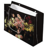 Schöne Rose (von Joseph DeCamp) Große Geschenktüte (Vorderseite Schrägansicht)