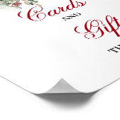 Schöne Roséfarbene Burgunderkarten und Geschenke-S Poster (Ecke)