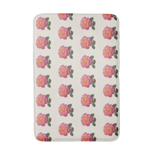 Schöne Rosen Badematte (Vorderseite Vertikal)