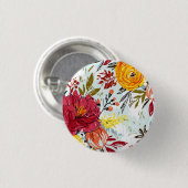 Schöne Rosen Button (Vorne & Hinten)