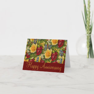 Schöne Rosen Herzlichen Glückwunsch zum Jubiläum G Karte