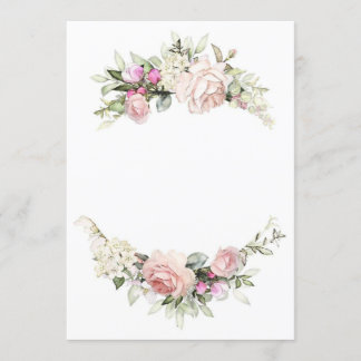 Schöne Rosen-Hochzeitseinladungsvorlage Einladung