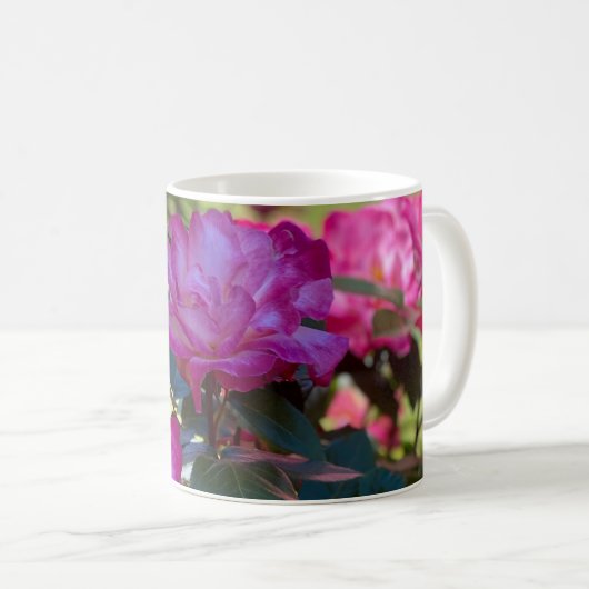 Schöne Rosen Kaffeetasse (VorderseiteRechts)