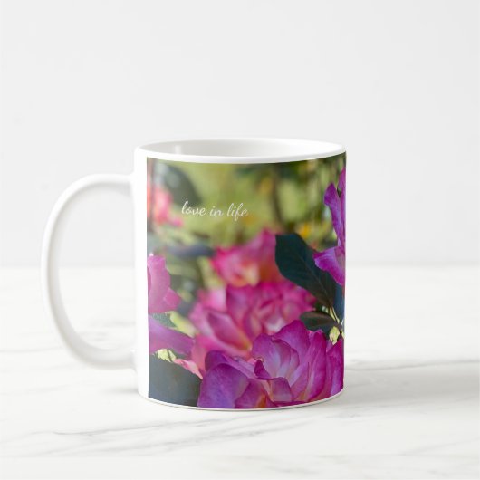 Schöne Rosen Kaffeetasse (Links)