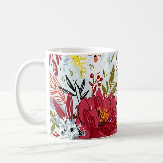 Schöne Rosen Kaffeetasse (Links)