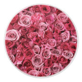 Schöne Rosen Keramikknauf (Vorderseite)