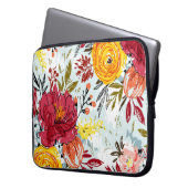 Schöne Rosen Laptopschutzhülle (Vorderseite Links)