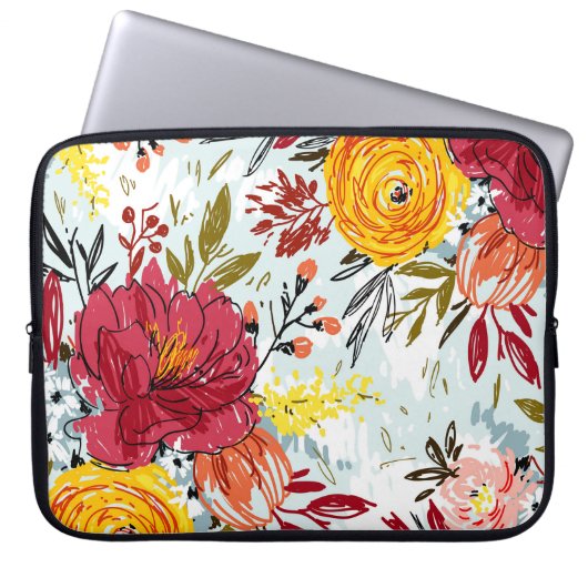 Schöne Rosen Laptopschutzhülle (Vorderseite)