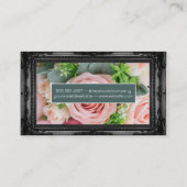 Schöne Rosen | Pinsel zusammenstellen Visitenkarte (Rückseite)