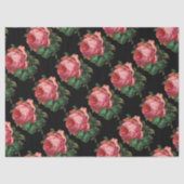 SCHÖNE ROSEN, schwarze Blume Seidenpapier (Vorderseite)