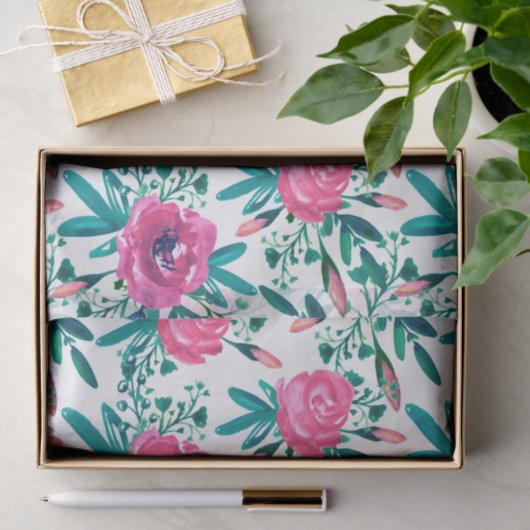 Schöne Rosen Seidenpapier (Geschenk)